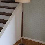 Scandinavian metal wood floor lamp