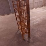 Vintage folding bamboo shelf