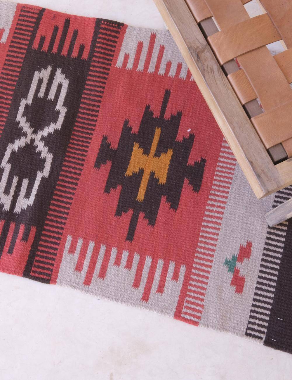 Czechoslovakia Kilim Rug - 141 x 67 cm
