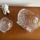 Set of 2 thick crystal candy cups