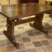 Table Renaissance Italienne En Noyer Du 16° Siècle -Florence