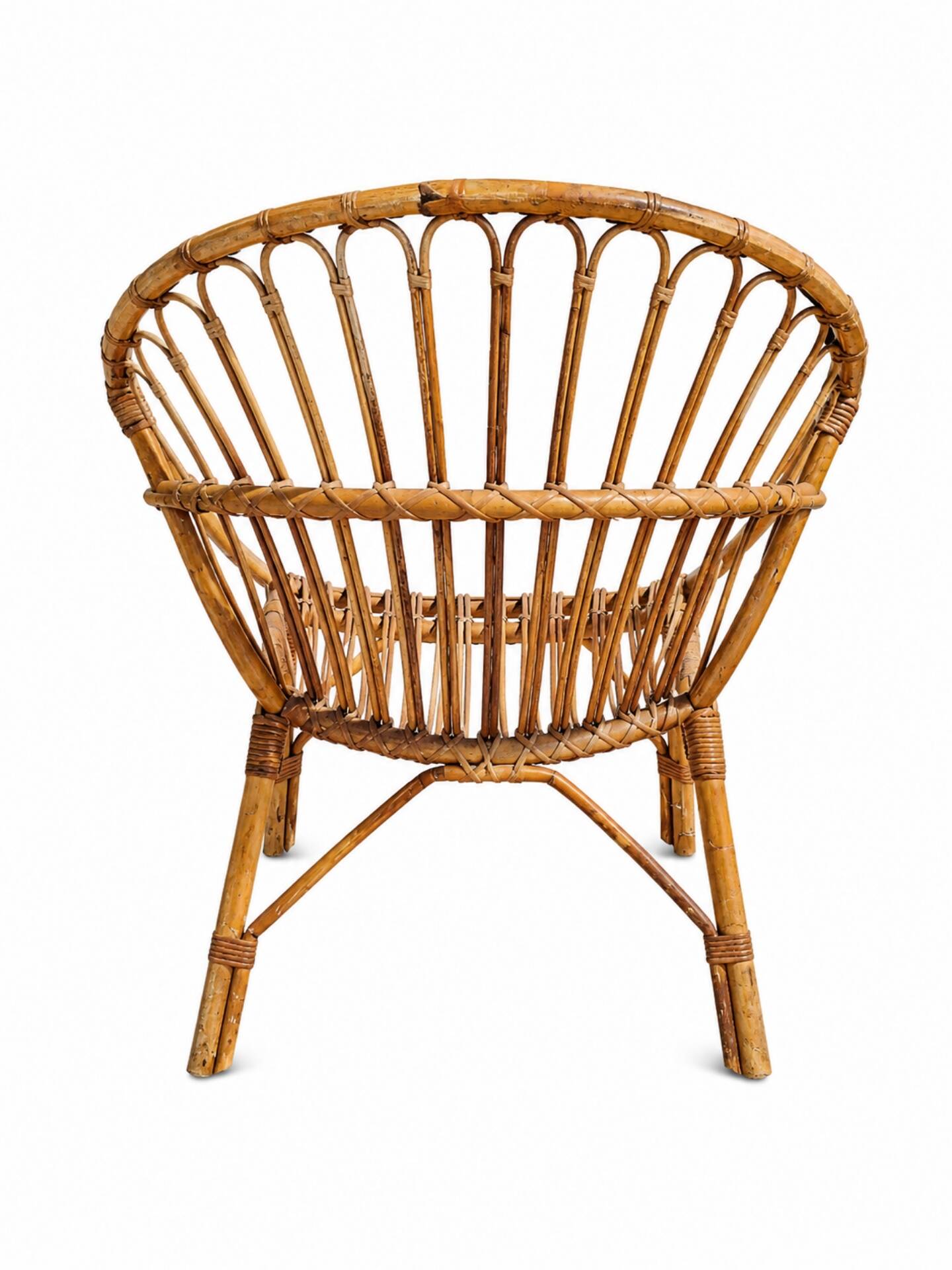 Vintage rattan armchair
