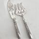 Antique silver and silver-plated fish serving cutlery