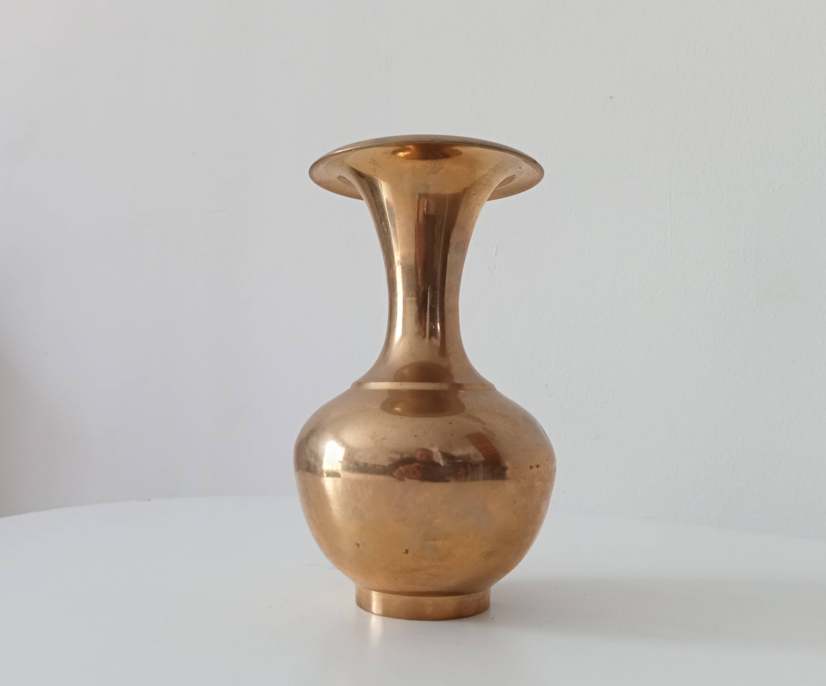 Vintage brass vase
