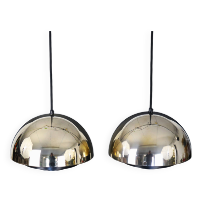 Suspension « Milieu » Golden Line Plaqué or 24 carats. Par Jo Hammerborg pour Fog & Mørup. Danemark 1