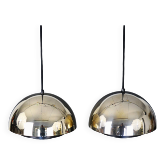 Suspension « Milieu » Golden Line Plaqué or 24 carats. Par Jo Hammerborg pour Fog & Mørup. Danemark 1