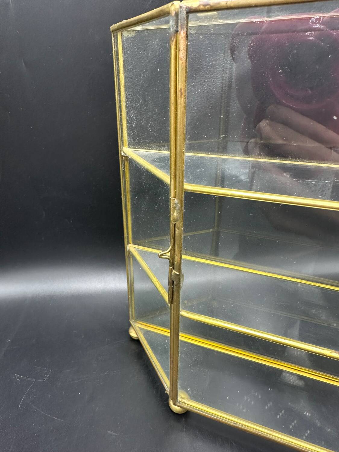Brass display case