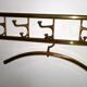 Art-Deco brass Coat Rack & one Hanger, France, 1940s