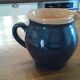Terracotta pitcher vintage bird décor