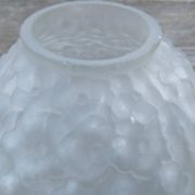 Vase boule art déco paire décor fleurs et feuilles