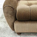 Pair of Italian lounge chairs, original upholstery. Italy, 1970s.