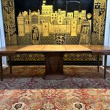 Art deco dining table central leg