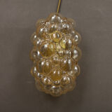 Pair of  bubble glass wall lamps by Helena Tynell for Limburg 1960