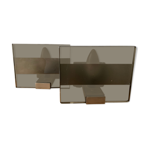 Paire appliques verre