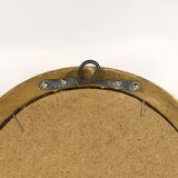 Curved wall mirror in gilded wood Chelini Firenze, mid-century, Italy, 1950s.