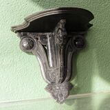 Napoleon III wall console in blackened wood