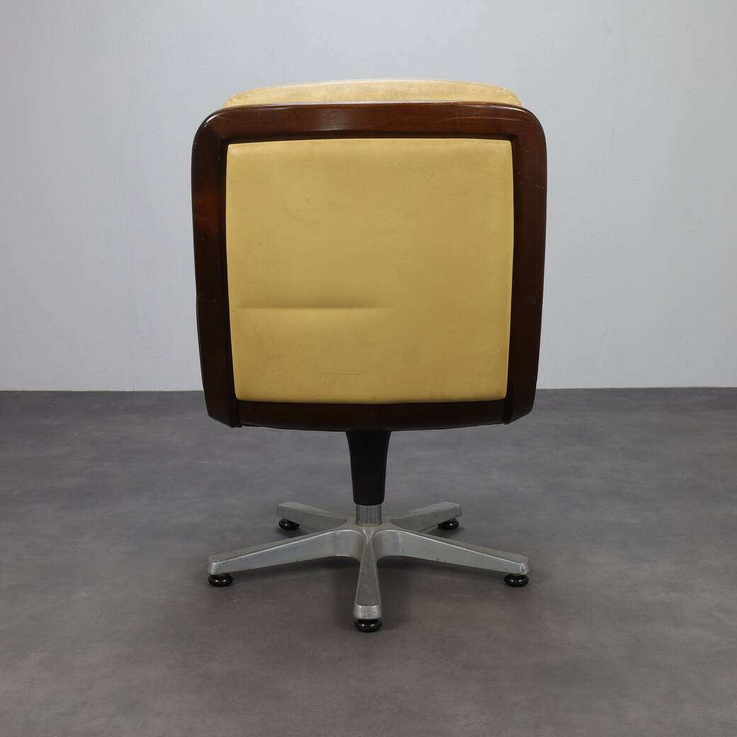 Office chair in leather by Eugen Schmidt, 1960s