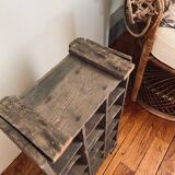 Old wooden bottle locker