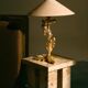 Bronze table lamp, fondica, 1980s