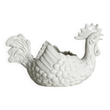 White ceramic egg basket
