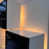 Mid-Century Modern backlight wall modular system by Acerbis. Italy 1970s