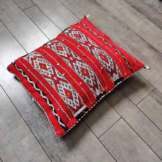 Kilim red cushion berber cushion