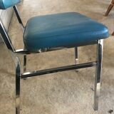 Pair of chrome chairs
