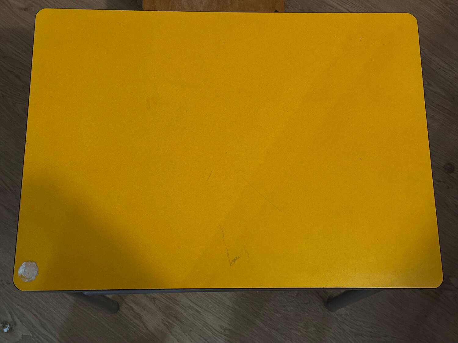 Vintage early childhood school table and chair.