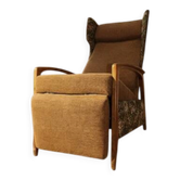 Fauteuil inclinable allemand des années 50, siège lounge réglable, années 70