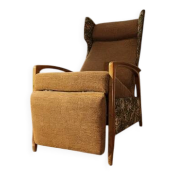 Fauteuil inclinable allemand des années 50, siège lounge réglable, années 70