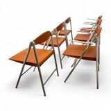 6 chaises pliantes Donald, Studio Cerri & Associati, Poltrona Frau