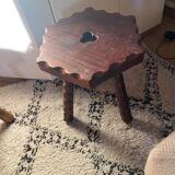 Vintage oak farmhouse stool