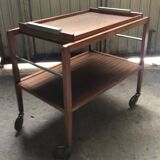 Scandinavian 60s serving table on wheels
