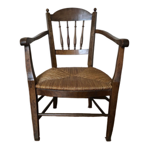Fauteuil paillé