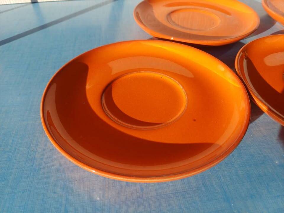 5 vintage dessert plates