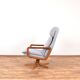 Mid-century Danish teak swivel office chair, 1960s.