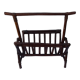 Vintage rattan magazine holder