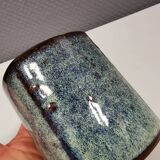 Vase in several shades of blue, from Danish stogo art pottery
