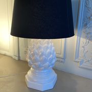Imposing ceramic table lamp artichoke shape, Italy, 1960s