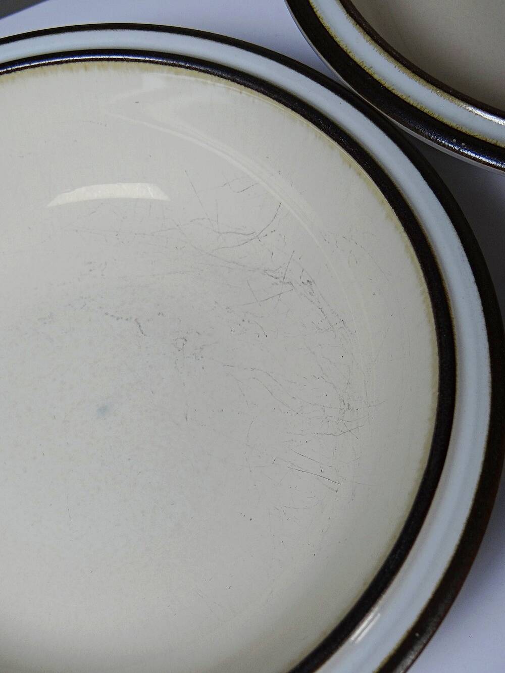 8 bowls/deep plates Denby England in stoneware vintage 80s-90s