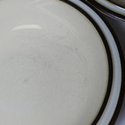 8 bols, assiettes creuses Denby England en grès, années 80-90