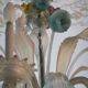 Lustre en verre Murano multicolore vers 1900