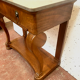 Empire console in walnut and marble top XIX century