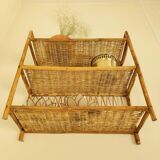 Rattan shelf