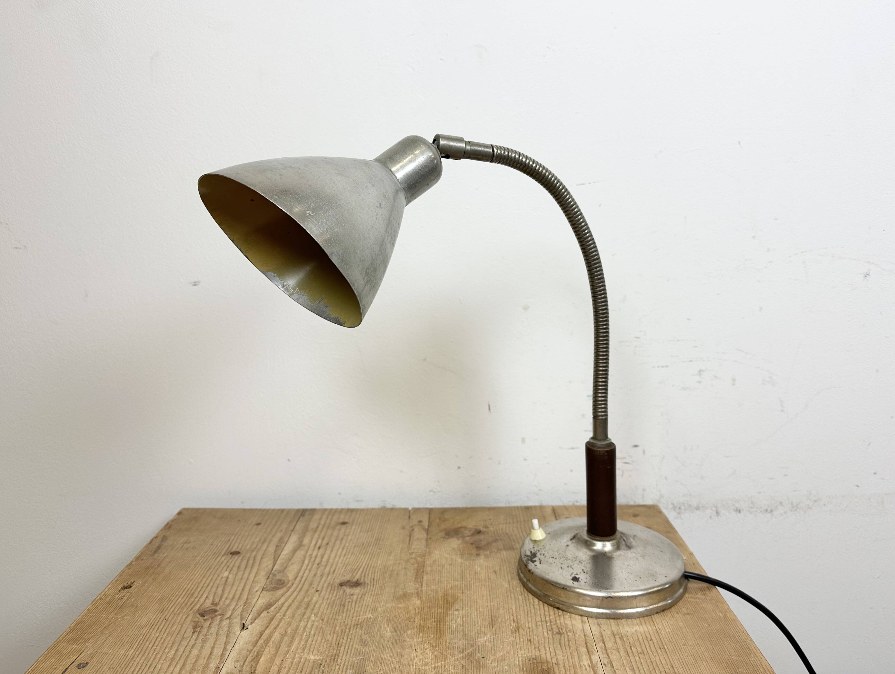 Vintage Gooseneck Table Lamp, 1950s