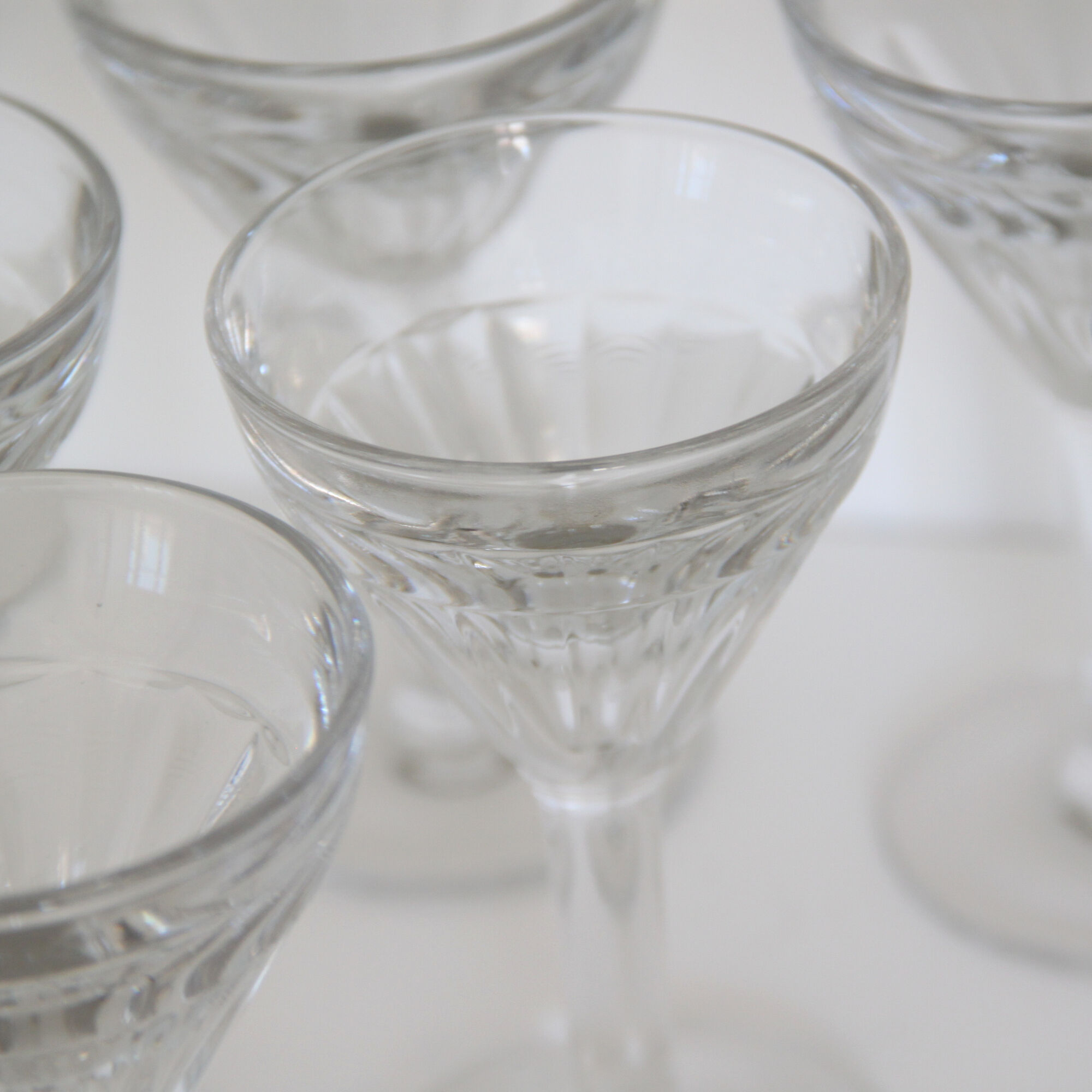 Set of 8 wine glasses bistrot old art of the table vintage