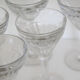 Set of 8 wine glasses bistrot old art of the table vintage