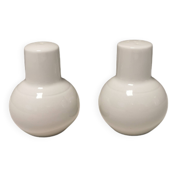 Bing and Grondahl (B&G) Salt and Pepper set No 531/541 model Casablanca estimated 1950s Denmark.
