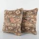 Set of 2 vintage Turkish cushion covers 51x51 cm