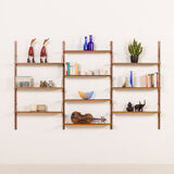 Danish mid century teak shelving unit, 1960s
